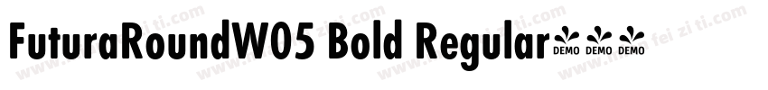 FuturaRoundW05 Bold Regular字体转换